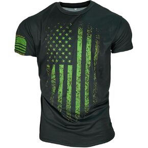 Men's American Flag Patriot Shirt 4th of July Independence Day Shirt