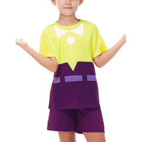 Deerose Kids Halloween Clothing Set Funny Party Outfits Cartoon Tshirt Dress 3-14 Years