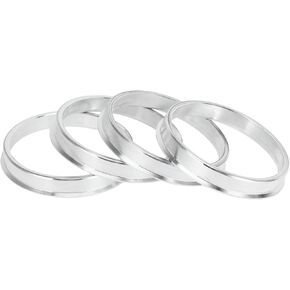 Hub Centric Rings, 57.1mm ID to 63.1mm OD Vehicle Wheel Hubrings Aluminum Alloy, 4 Pcs
