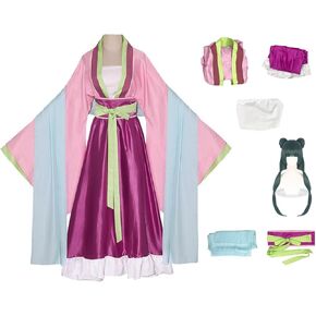 the Apothecary Diaries Maomao Cosplay Costume Maomao Outfit Dress Full Set with Wig, Small, Costume+wig