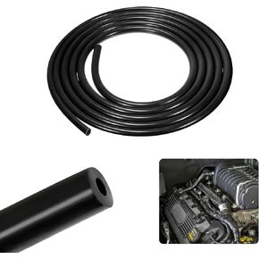Vacuum Hose Automotive, 10 Ft 5/32 Inch (4mm) ID Vacuum Line for Transporting Air and Water, Universal High Temperature Silicone Vacuum Tubing Hose, 130PSI Max Pressure