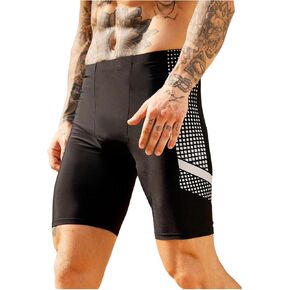 Shenhe Men's Swim Jammers Athletic Swimme Swimming Shorts Training Racing Swimsuit