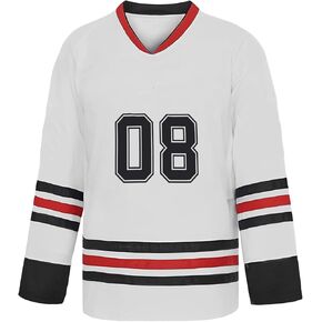 Premium White Hockey Jersey for Men & Women - Oversized Fit, Durable & Breathable Fabric for Games & Casual Wear