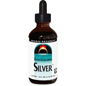Source Naturals Ultra Colloidal Silver - Liquid Supplement for Immune System Support - 4 oz