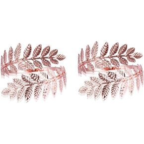 1 Pair Fashion Swirl Leaf Upper Arm Band Bracelet Armlet Cuff Open Bangle Armband Adjustable Hammered Wrap For Women Wedding Jewelry Accessories