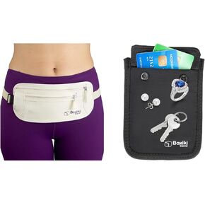 Complete Hidden Travel Security Set - Money Belt and Bra Wallet for Ultimate Protection.