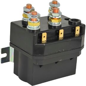 24V DC 400A Winch Reversing Contactor Solenoid DC88P Compatible with Albright Truck ATV SUV Snow Plow Spreader Windlasses Hydraulic Pump Reversible Motor