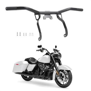 حارس المحرك الأمامي أوتاد الطريق السريع شقة خارج حوض تصادم الحامي الملاءمة ل Harley Touring Road Glide Fltrx ، Glide Glide Flhx 2014-2022 ، Electra Glide Flht ، Road King Flhr ، Ultra Limited 2014-2024