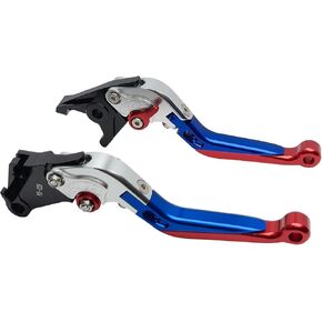 Brake Clutch Lever Set Replacement for Honda Africa Twin 1100 CRF1100L 2017-2024 / CRF1000L NT1100 Adjustable Length Folding Extendable CNC Aluminum Motorcycle Handlebar Levers(Red)