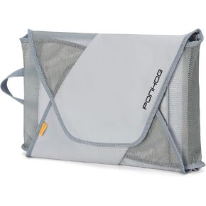 Garment Folder - Original Garment Packing Folder Premium Travel Garment Bag Foldable Clothes Shirt Bags Luggage Accessory with Wrinkle-Free Folding Board and Compression Wings Grey