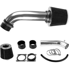 طقم تناول الهواء البارد مع درع حرارة المرشح لـ G35 2003-2006 ، 350Z 2003-2006 ، FX35 2003-2006 (Black)