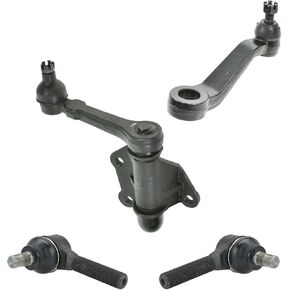 TRQ Front Steering Kit Idler Arm & Bracket Assembly Pitman Arm Tie Rod Compatible with 1986-1991 Toyota 4Runner 1986-1995 Pickup