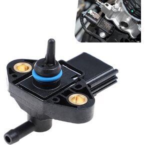 Fuel Pressure Sensor, 3F2E-9G756-AA 0261230093 3F2Z9G756AC Car Sensor Replacement, Compatible with Ford Series (Black)