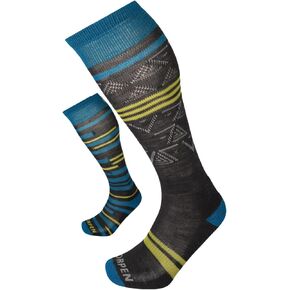 T1 Men Mid Eco Sock ، رائع للرياضات الشتوية ، الصديقة للبيئة والمستدامة ، طويل القامة وملهى ، 2 عبوة ، زرقاء ، متوسطة الحجم