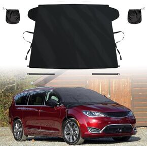 Windshield Cover for Ice and Snow Compatible with 2005-2010 Honda Odyssey, Enhanced Waterproof 600D Oxford Fabric Windshield Frost Cover for Trucks, Custom-fit Odyssey All Weather Heat Protector