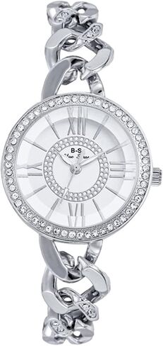 CdyBox Lady Diamond Watch Women Chain Link Watch Bracelet Model Quartz Wirstwatch Bracelet Jewelry in Kuwait