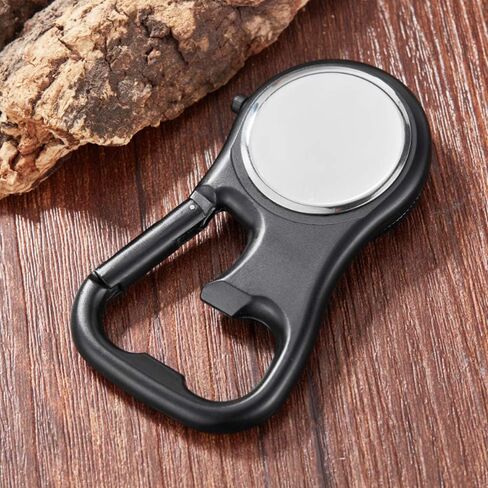 Weicam Men Women Compass Corkscrew Carabiner Clip on FOB Watch Outdoor Adventure Luminous Pocket Watch in Saudi Arabia