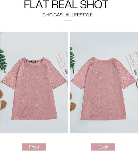 JustfashionNow Womens Summer Tops العصرية 2025 لطيف العيينة التطريز بلوزات قصيرة الأكمام in Saudi Arabia