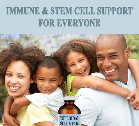 Colloidal Silver Liquid | 500 ppm, Extra Strength (8 oz) with Spray Bottle | Immune & Stem Cell Support | Wound Care & Superior Healing in Saudi Arabia