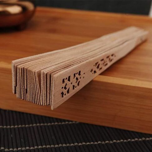 Sandalwood Fan (Set of 50 pcs) Wedding Favors&Birthday Gifts&Christmas Gift-Sunflower in Kuwait