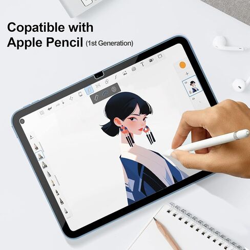 واقي شاشة الخصوصية Juvraixo لجهاز iPad الجيل العاشر 10.9 بوصة (2022) A2696/A2757/A2777 زجاج مقوى مضاد للتجسس ومضاد للضوء الأزرق [متوافق مع معرف الوجه وقلم Apple Pencil] حافظة فائقة الحساسية وصديقة للبيئة in Kuwait