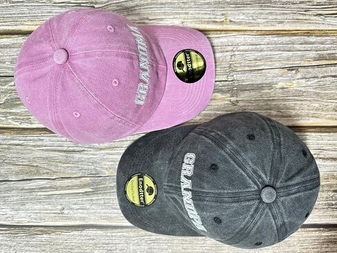 Embroidered Hats for Uncle Auntie Grandpa Grandma Mama Mini in Saudi Arabia