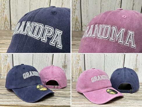 Embroidered Hats for Uncle Auntie Grandpa Grandma Mama Mini in Kuwait