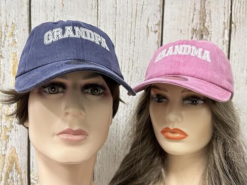 Embroidered Hats for Uncle Auntie Grandpa Grandma Mama Mini in Kuwait