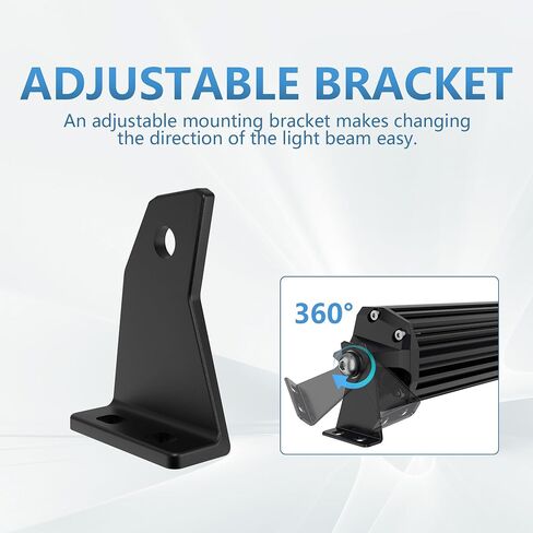 Universal Fit Side Mounting Bracket, 4WDKING S6 Single Row LED Light Bar Brackets(S6) in Saudi Arabia