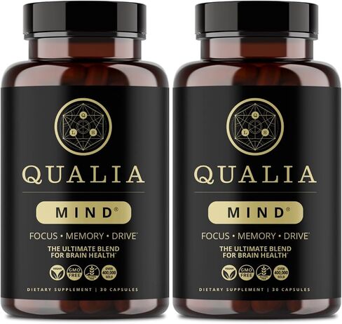 QUALIA MIND | The Ultimate Blend For Brain Health* | Doctor-Formulated Nootropic To Fuel Focus & Concentration* | Supports Long Term Brain Health| Maintain Drive & Productivity | 2 Week Supply in Saudi Arabia