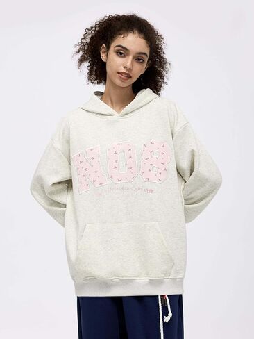 Aelfric Eden Womens Hullsive Hoodies Y2K Flower Numberery Print Pullover Wooded Sweatshirt Usisex in Saudi Arabia