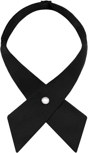 Pre Tied Criss-Cross Bow Ties for Men Women, School Uniform Adjustable Solid Color Bowties for Girls for Formal in Saudi Arabia