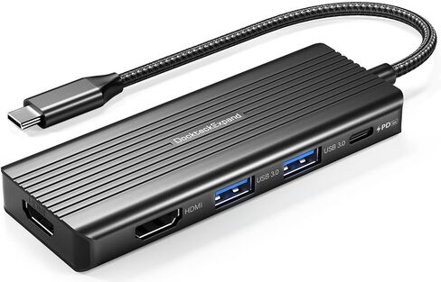 USB C to HDMI, Dual Monitor Adapter, DockteckExpand 5 in 1 USB C Adapter with 2 HDMI 4K, 2 USB 3.0, PD 100W Charging, USB C to MultiPort Adapter for Dell, HP, MacBook and Type C Devices in Kuwait