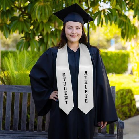 Endea Graduation Student Athlete Stole With Classic Tips - Unisex Adult - 62" Long - Graduation Sash in Saudi Arabia