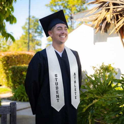 Endea Graduation Student Athlete Stole With Classic Tips - Unisex Adult - 62" Long - Graduation Sash in Saudi Arabia