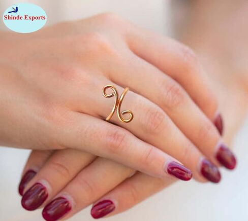 Unisex-Adult Designer Pure Copper Ring Design 12 in Kuwait