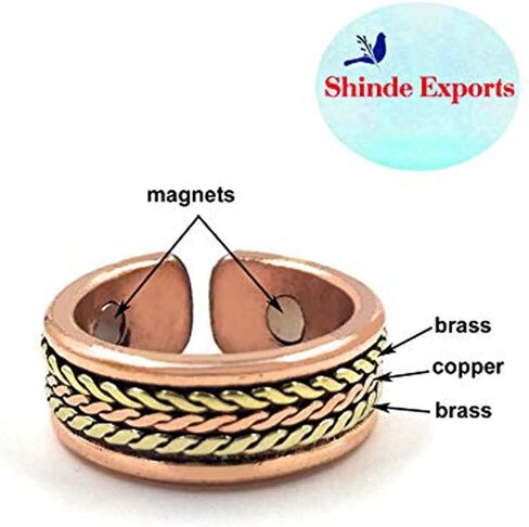 Unisex-Adult Designer Pure Copper Ring Design 12 in Kuwait