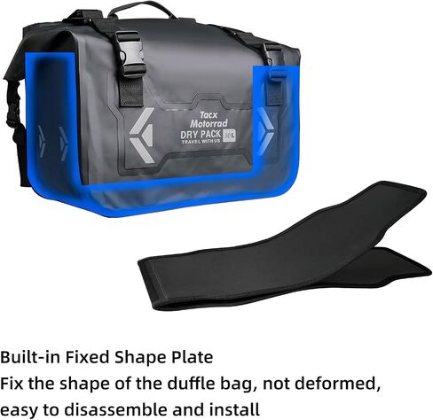 Motorcycle Saddle Bags Tail Bag, 30L Roll-top Waterproof Motor Detachable Side Trunk Bag, Motor Panniers Luggage Bag for Bike Motorcy in Saudi Arabia