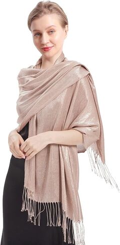 شالات ولفات معدنية سباركلي ، بريق البلاتر البشمينا شال شال in Kuwait