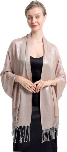 شالات ولفات معدنية سباركلي ، بريق البلاتر البشمينا شال شال in Kuwait