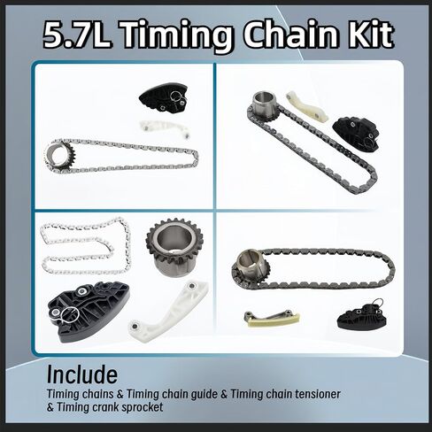 MDS LFTERS KIT و CAMSHAING KIT & TIMENG CHIN و OIL PAN PAN GASKET RELECTEL LEGENUL ATMINGE CINCENT مع JEEP GRAND Cherokee Chrysler 300 Aspen RAM 1500 Durango 2009-2015 5.7L 53022263AE HEMI in Saudi Arabia