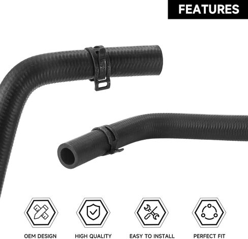 HVAC Heater Inlet Hose Assembly Heater Core Hose - Compatible for Dodge Charger 2011-2021 for Dodge Challenger 2011-2021 for Chrysler 300 2011-2020 - Replace Part 55038163AI, 55038163AE in Saudi Arabia