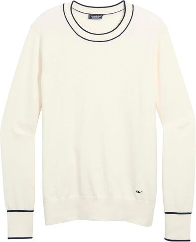 vineyard vines Women's Cotton Cashmere Heritage Tipped Crew Neck in Saudi Arabia