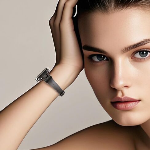 فرقة جلدية متوافقة مع نطاقات Apple Watch Women 42/44/45/46/49 مم حزام جلدي نحيف مع مصمم من سلسلة IWatch من سلسلة IWatch 10/9 in Saudi Arabia