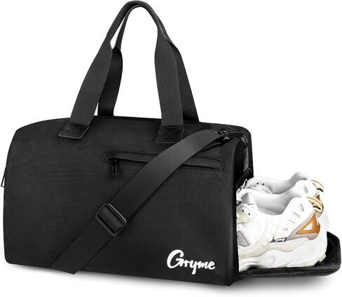 Gryme 15 Inch Small Gym Bag with Shoes Compartment and Wet Pocket, Mini Duffle Bag for Men & Women, Small Sports Bag for Travel Carry On, Swimming, Workout, Weekender Overnight in Saudi Arabia