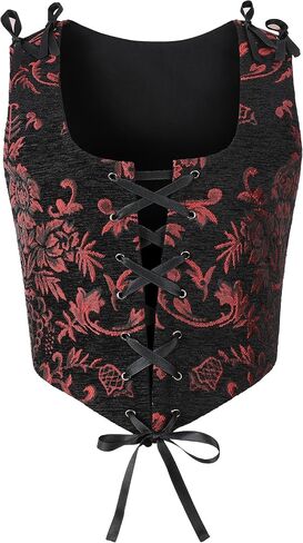 Renaissance Corset Ren Faire Bodice Celtic Pirate Medieval Steampunk in Kuwait