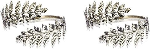 1 زوج من الأزياء دوامة ورقة ذراع الذراع العلوي سوار Armlet Cuff مفتوحة bangle armalpl قابلة للتعديل لتفاف الضراوة للنساء الإكسسوارات مجوهرات الزفاف in Kuwait