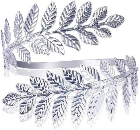1 زوج من الأزياء دوامة ورقة ذراع الذراع العلوي سوار Armlet Cuff مفتوحة bangle armalpl قابلة للتعديل لتفاف الضراوة للنساء الإكسسوارات مجوهرات الزفاف in Kuwait