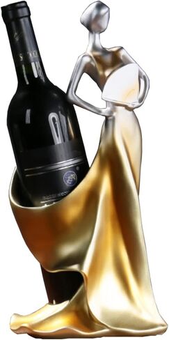 رف النبيذ ، حامل زجاجة النبيذ ديكور ، حامل نبيذ سيدة ، حامل نبيذ واحد ، رفوف نبيذ كونترتوب للمطبخ منزل ديكور الطاولة in Kuwait