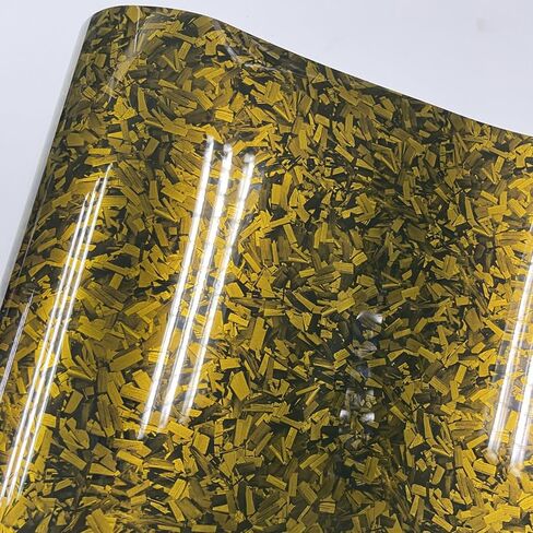 Arespark Gloss Forged Carbon Fiber Vinyl Wrap, Car Carbon Fiber Vinyl Wrap Decal Sticker Film Sheet with Air Release (1ft x3.5ft, Red) in Kuwait